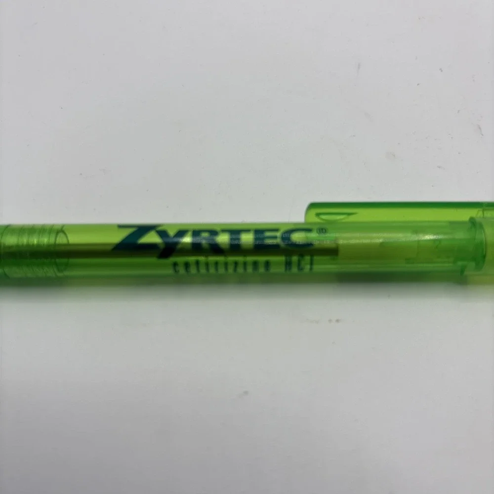 Twister‎ Trans GT Ball Pen Promotional ZYRTEC Cetirizine Marketing Promo Green